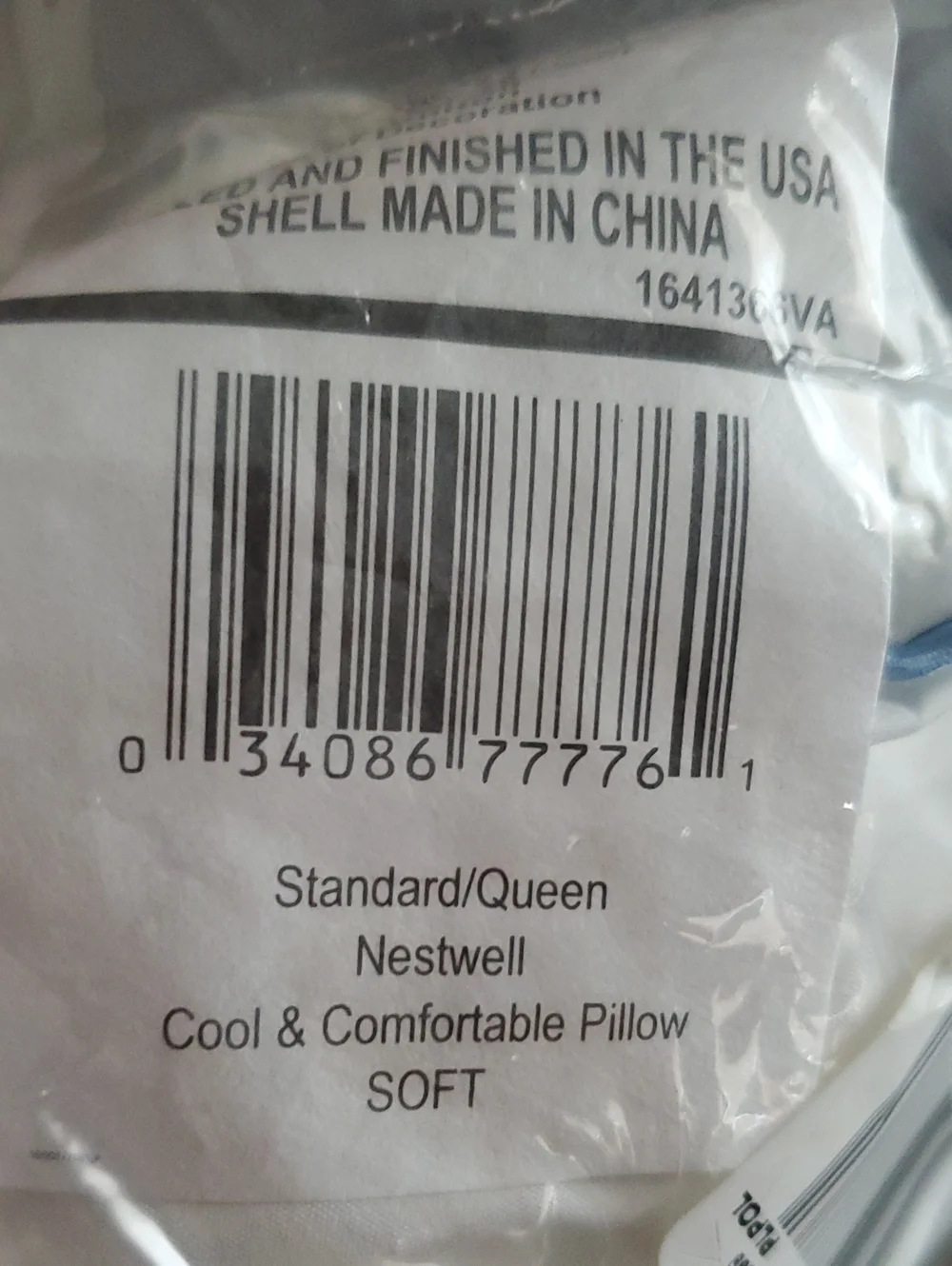 New Nestwell Cool & Comfortable Standard/Queen Pillow -Medium Support.
